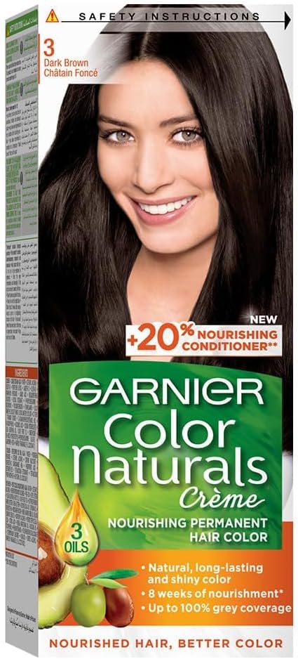 صبغة شعر غارنيه - بني داكن