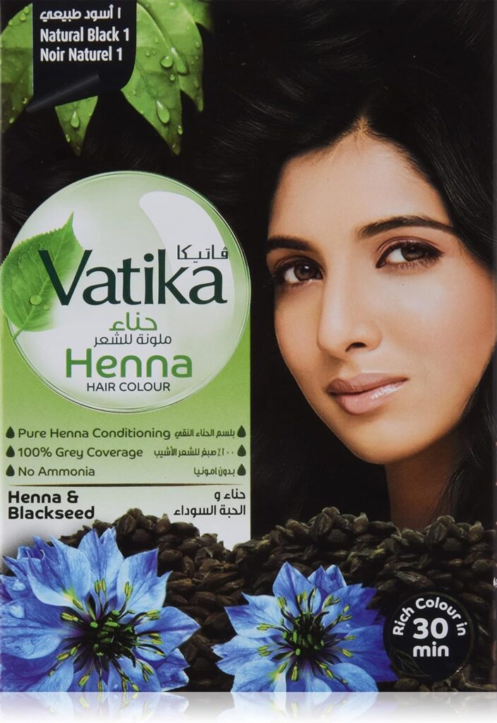 صبغة شعر حنة فاتيكا - لون اسود