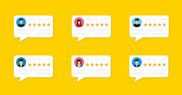 User reviews and feedback concept. User reviews online. Customer feedback review experience rating concept. User client service message. Vector illustration. EPS 10